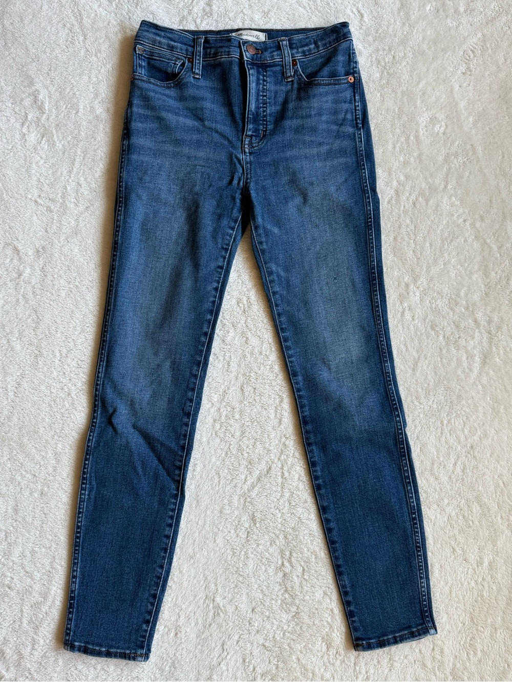 Madewell 10" High-Rise Skinny Jeans Blue Denim Size 26